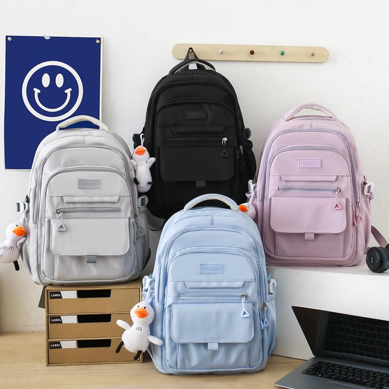Schoolbag New Backpack Female College Student High Value High School Schoolbag Junior High School Large Capacity Korean Version Men's Outdoor