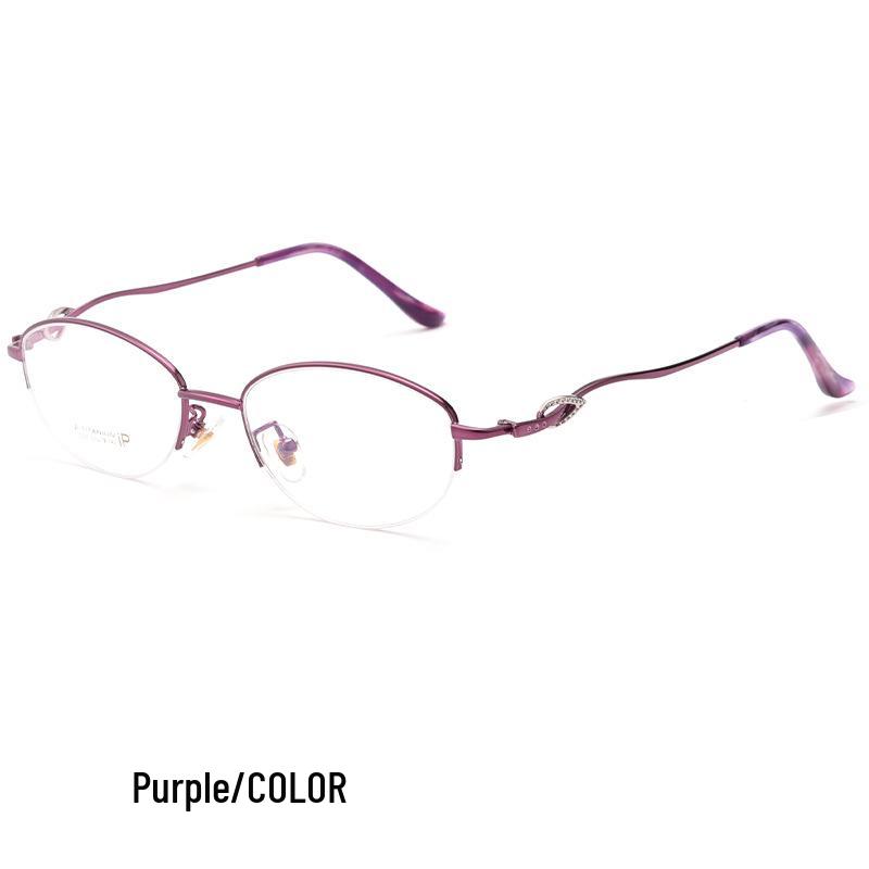 Danyang Glasses 3522X Semi-Rimless Ultralight Metal Alloy Prescription Eyeglass Frame