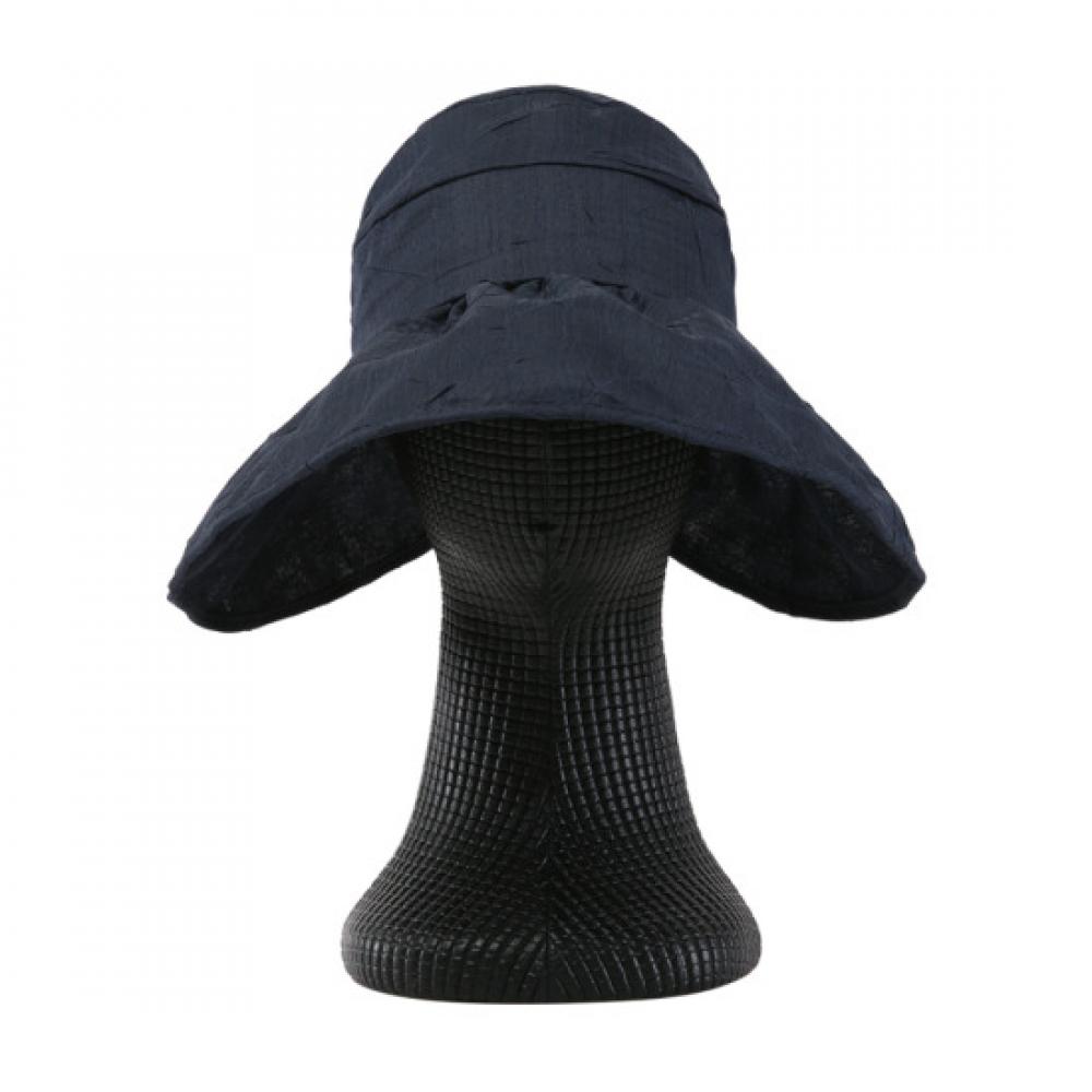 Shop   Women Wide Sun Cap Navy Km Wh 0590