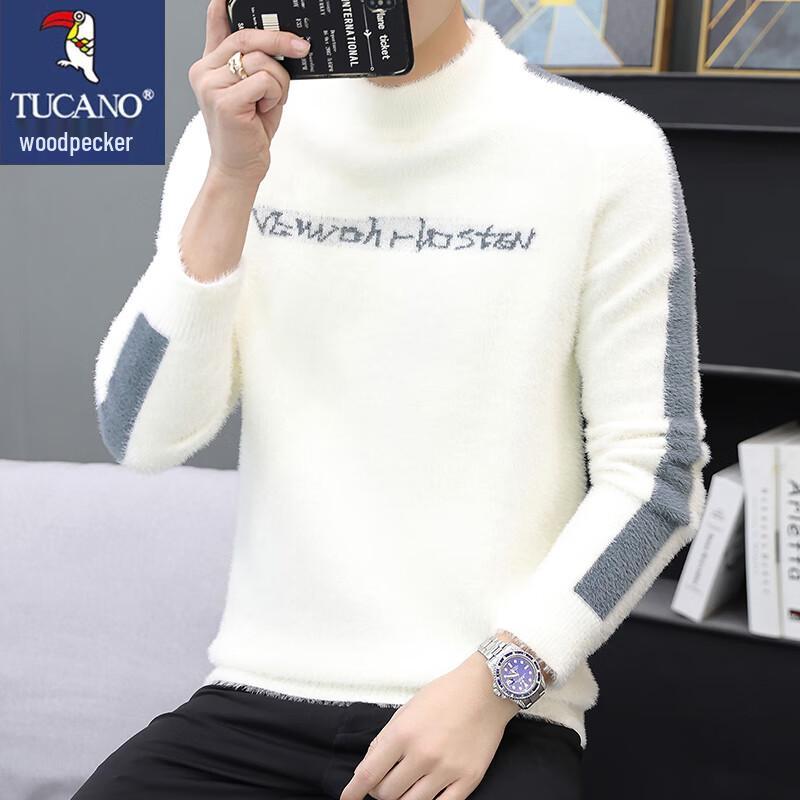 

TUCANO Men s Round Neck Long Sleeve Knit Sweater M