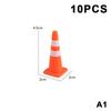 10Pcs Mini Traffic Cones Abs Plastic Road Cone Model For Scene Layout, Pretend Play And Photography Props