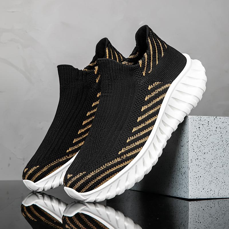 Orange Platform Couples Sock Shoes Breathable  Men's Running Shoes Comfortable Stylish  Running Sneakers Woman tenis de mujer