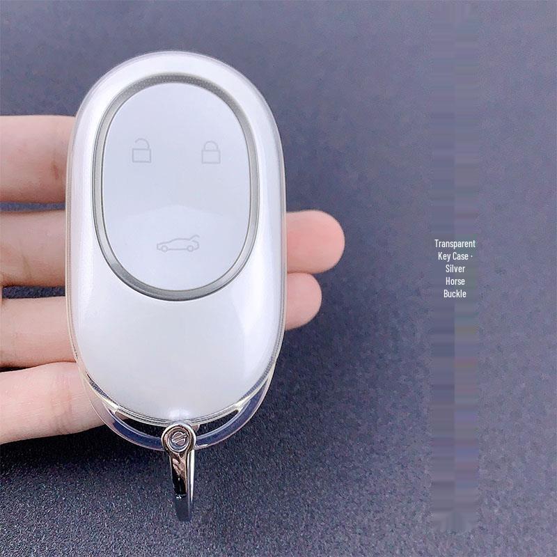 Transparente Smart Key Hülle für Nio ET7, ET5t, ES6, EC6, ES8 - Stilvolle Schutzschale für Damen & Herren