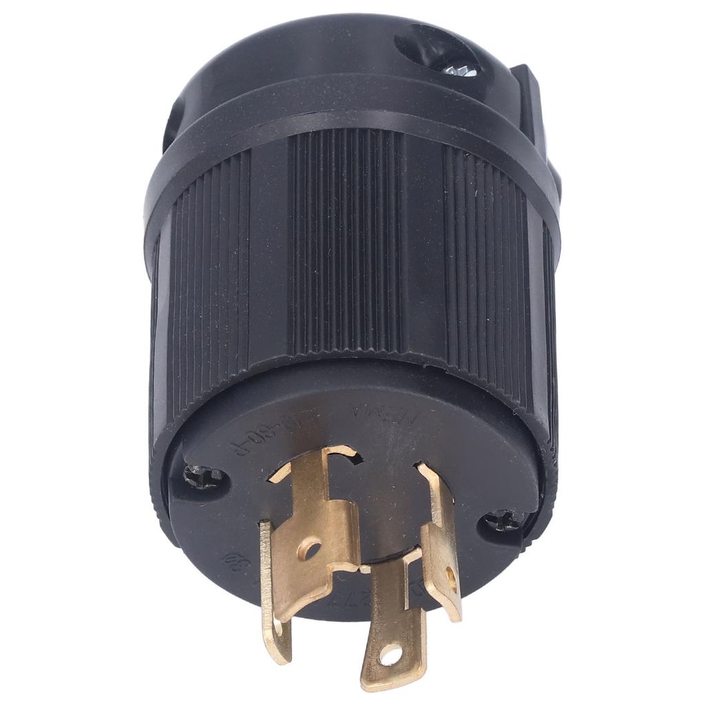 Verriegelungsstecker PA66 Kunststoff Messing 4-Loch Generatorstecker für Trockner 30A 277 480V