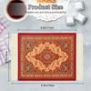 Mini Rug Table Coasters Persian Carpet Style Drink Holders Oriental Vintage Bohemian Drink Mats Miniature Elegant Bar Coaster for Office Home