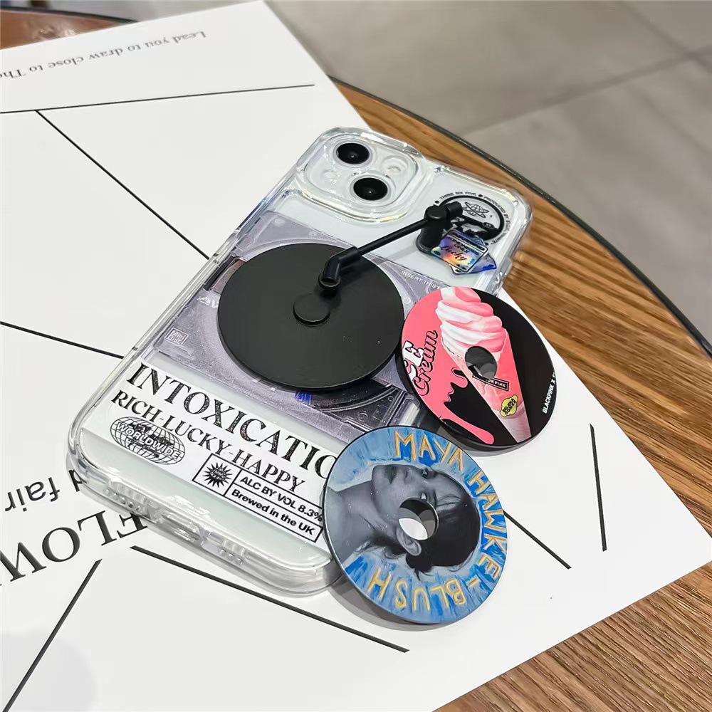 IPhone 14 Pro Max Ins Style Pouzdro na telefon s designem gramofonové desky