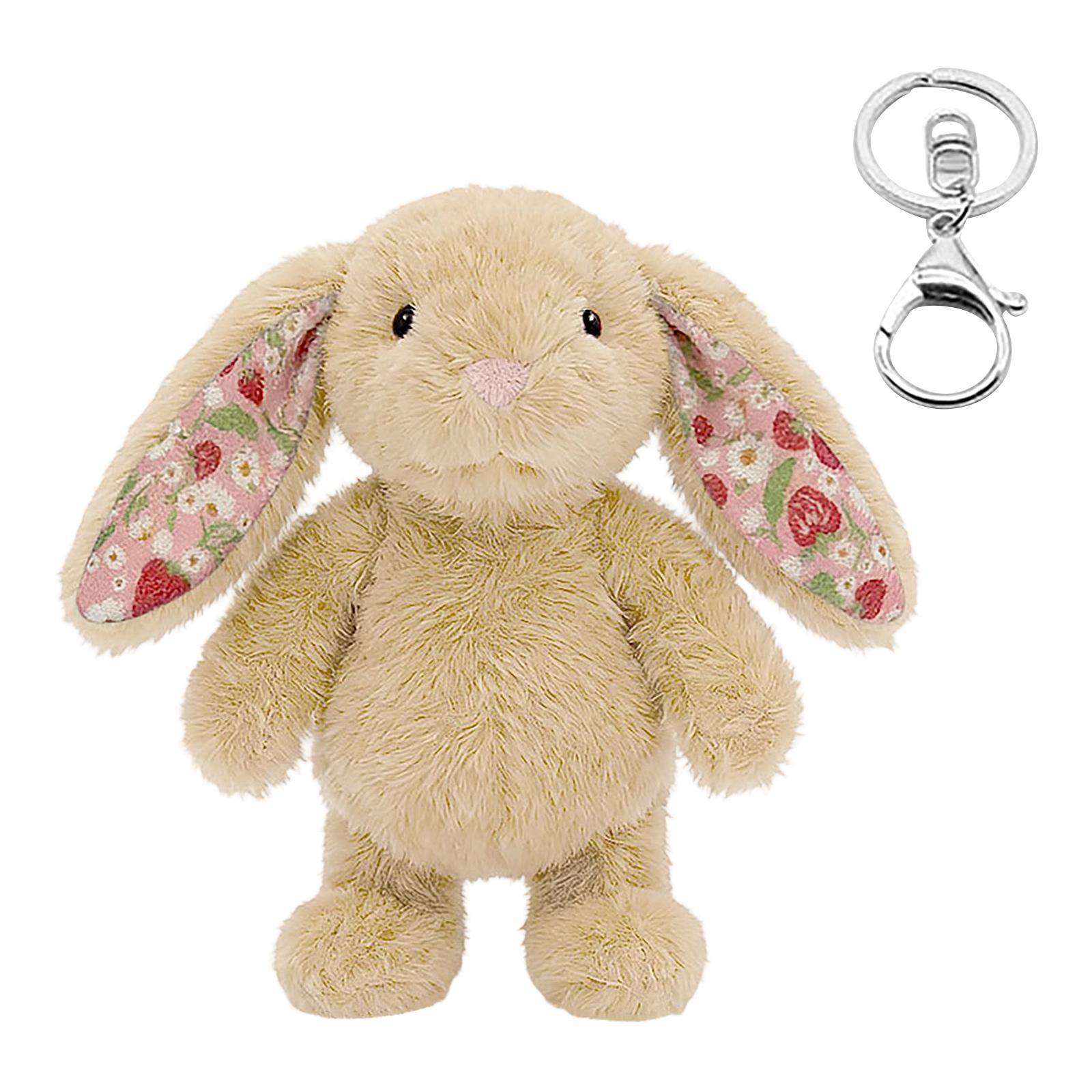 Anime Beaver Pendant Keychain, Cute Plush Doll Keychain, Backpack Charm One Size бежевый