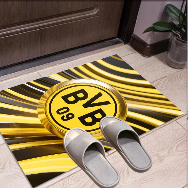 Borussia Dortmund Pattern Rug, Indoor/Outdoor Mat, for Picnic, Gameroom, Bedroom, Office, Living Room, Home Decor Carpet, Birthday Gift