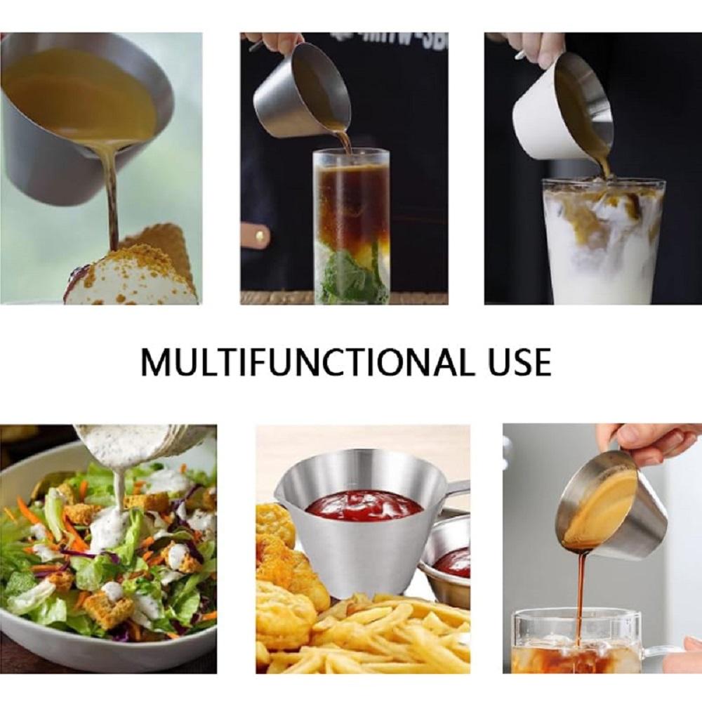 100ml Espresso measuring cup with handle 304 Stainless Steel Coffee Extraction Cup Kitchen Tool Accessories Coffee Mug for Bar