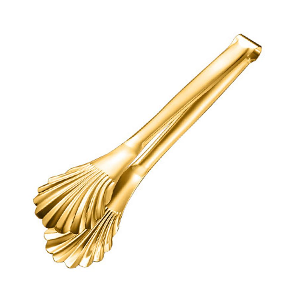 Stainless Steel Kitchen Shell Head Tongs Long Handle Steak Clamp Cake Food Clip Cooking Utensils