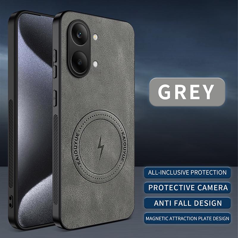 Xiaomi Poco X8 Pro Max Nappa Leather Lens & Drop Protection MagSafe Case