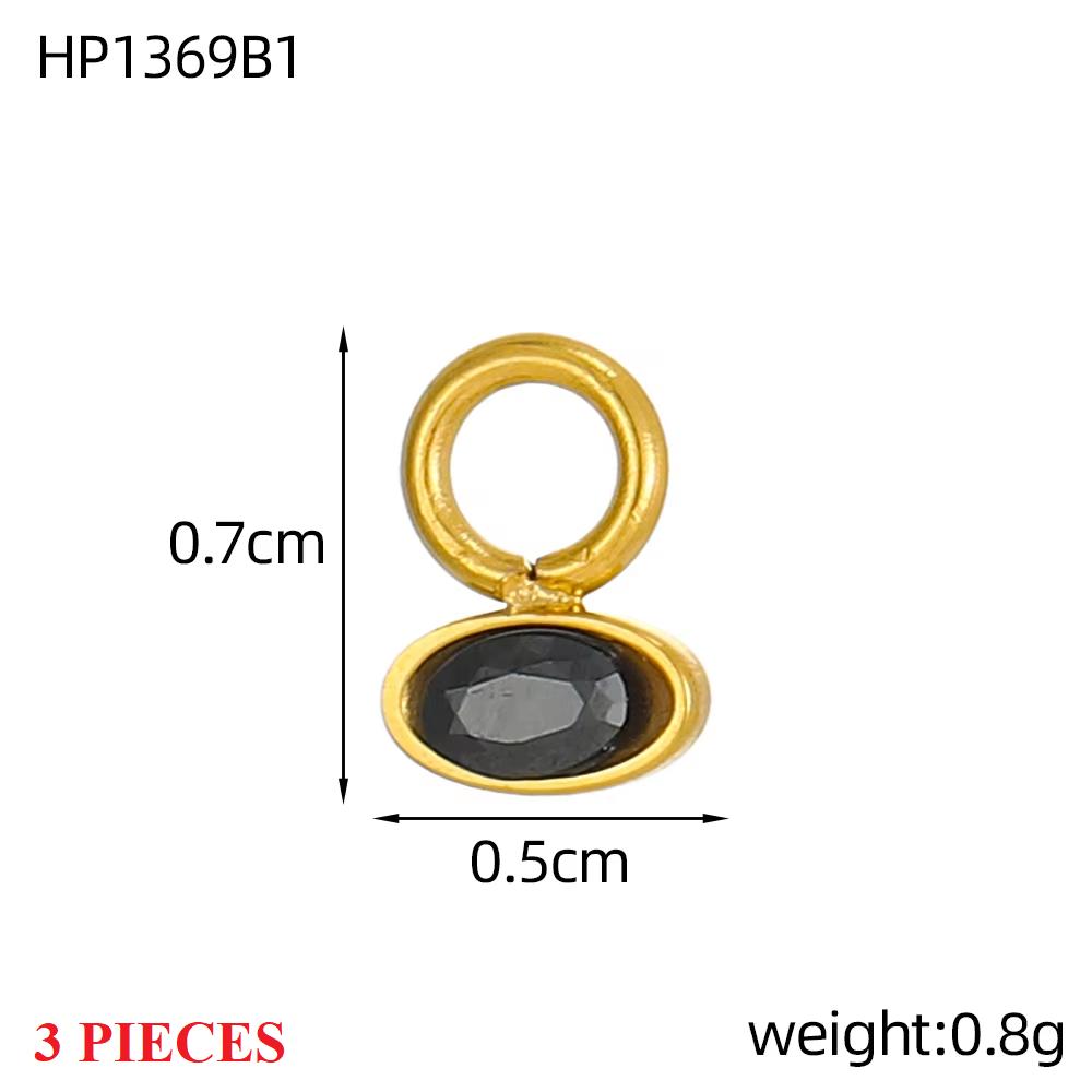 

3PCS/LOT CARLIDANA Gold Plated Evil Eye Heart Star Stainless Steel Pendants, Tarnish Free Charms for DIY Jewelry Making