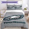 Philadelphia Eagles Customize Your Name Bedding Set Breathable Duvet Cover With Pillowcases Decorative Bed Linen For Bedroom Home Decoration Birthday