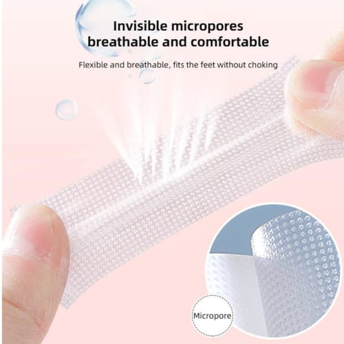 Invisible Heel Tape - 5m Foot Protection Tape Roll | Blister Tape | Foot Blister Prevention Bandage | Adhesive Pads, Anti-Blister Tape, Wear-Resistant