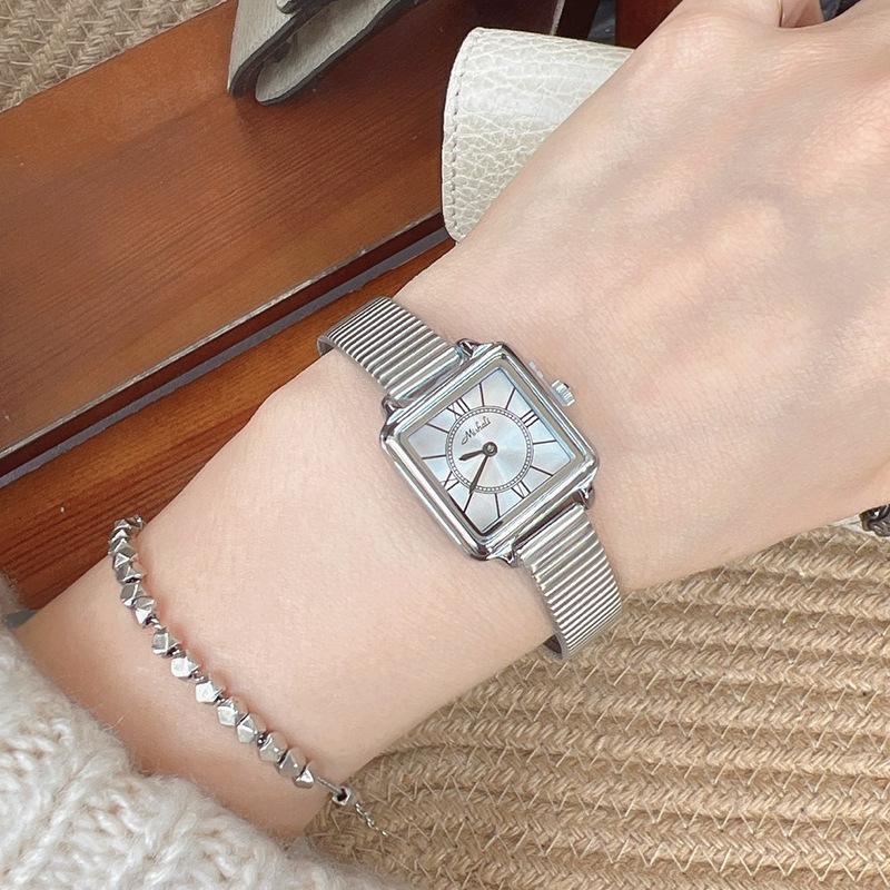 Watch European Small Square Watch Fashion Steel Belt Watch Women S Quartz Watch Wis