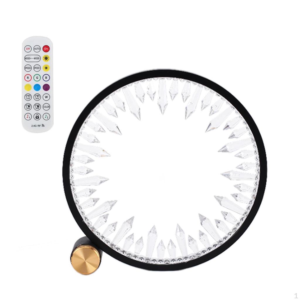 Bedroom Table Lamp Minimalist Christmas Gifts USB Powered Desk Rings Light for Holiday