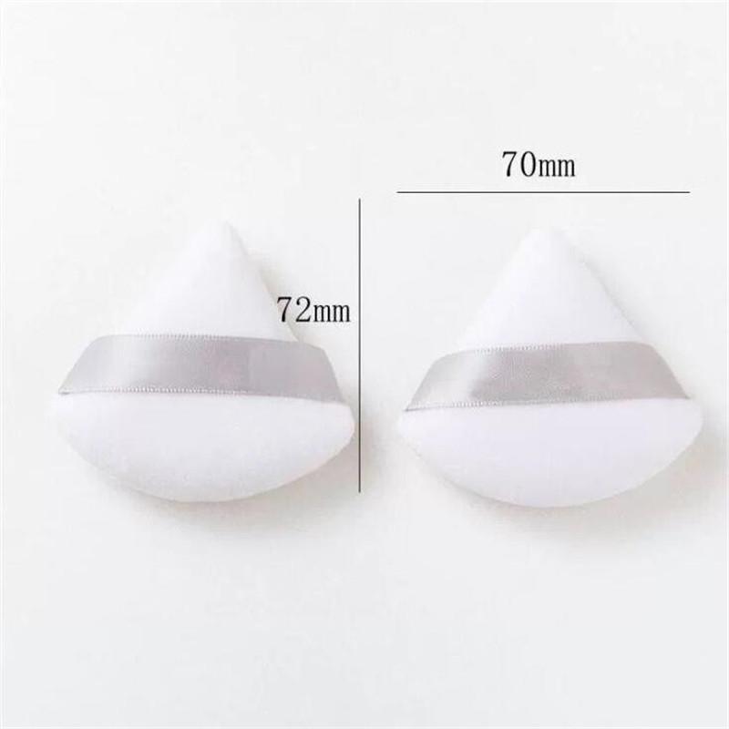 10pcs Triangle Velvet Powder Puff Flours Mini Face Makeup Sponge Cosmetics Soft Cotton Face Powder Puff Washable Lightweight