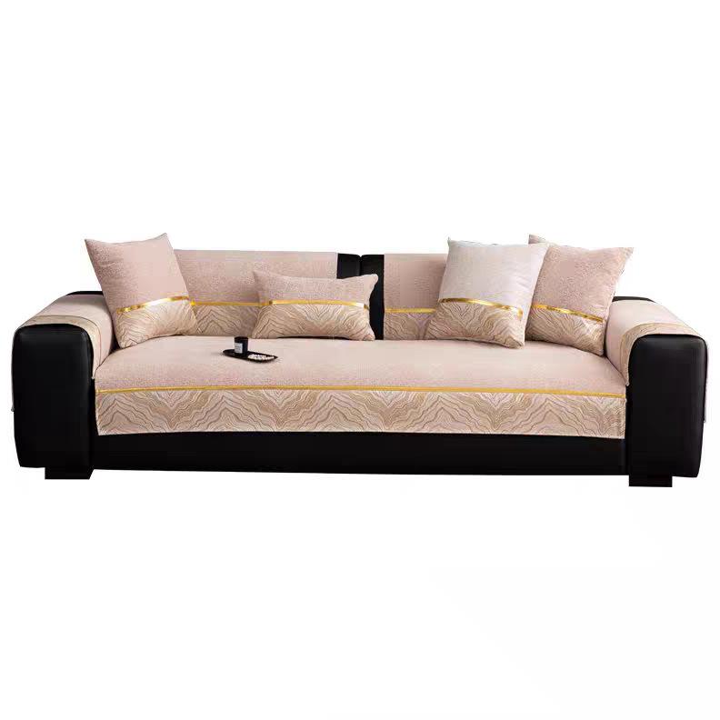 Four-season Universal Sofa Cushion Nordic Style Non-slip Seat Cushion, Simple and Fashionable Non-slip Straight-row Sofa Cover