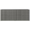 Vidaxl Armadietto da Giardino, Grigio, 198X55,5X80 Cm, Rattan PE