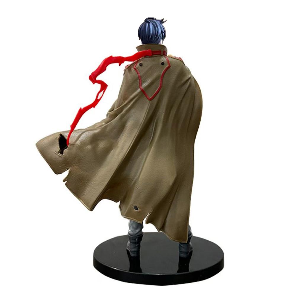 21CM Anime Upgraded Alone Figure Sung Jin Woo Action Figure Cloak Animated Edition Model Battle Scene Statue Toy Doll Boys Gift