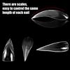 140 Pcs Stiletto Fake Nails Press On Clear Fake Fingernails Nail Extension False Nails Pre-shape Nail Tips for Full Cover Nail Art DIY Salon