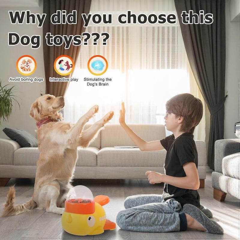 Interactive Dog Treat Dispenser Duck Shape Puzzle Toy for Dogs and Cats Feeding Game