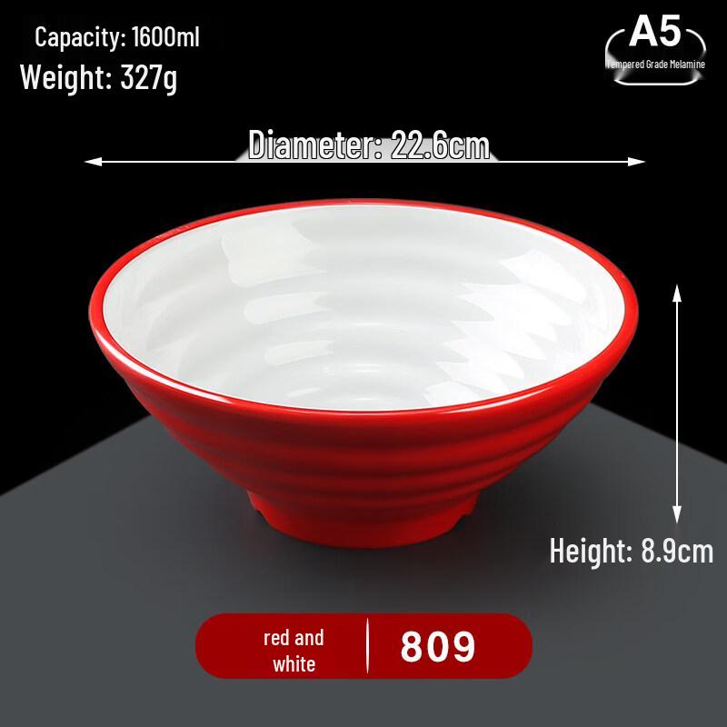 A5 Melamine Ramen and Soup Bowl