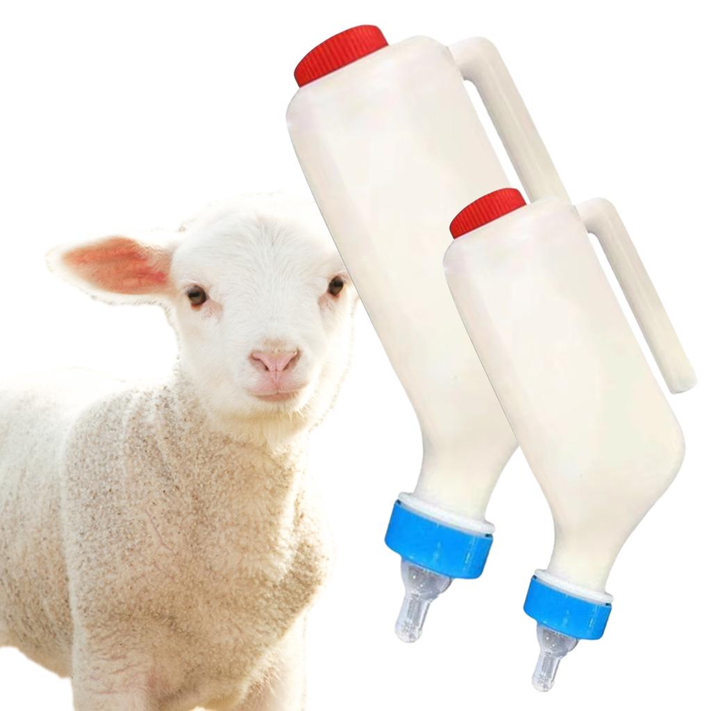 Goat Veterinary Feeding Bottle Pet Nursing Bottle with Nipple for Lambs Sheep Kittens Puppies