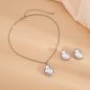 Accessories French Irregular Alloy Collarbone Chain Set Stylish Elegant Pearl Pendant Necklace Women