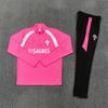 Adult National Team Soccer Training Jerseys Long Sleeve Half Zip Cotton Blend Sports Wear
