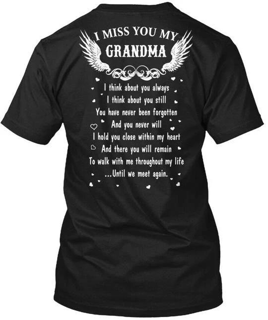 

I Miss You My Grandma Think About TTshirt Made in the USA Size S to 5XL M