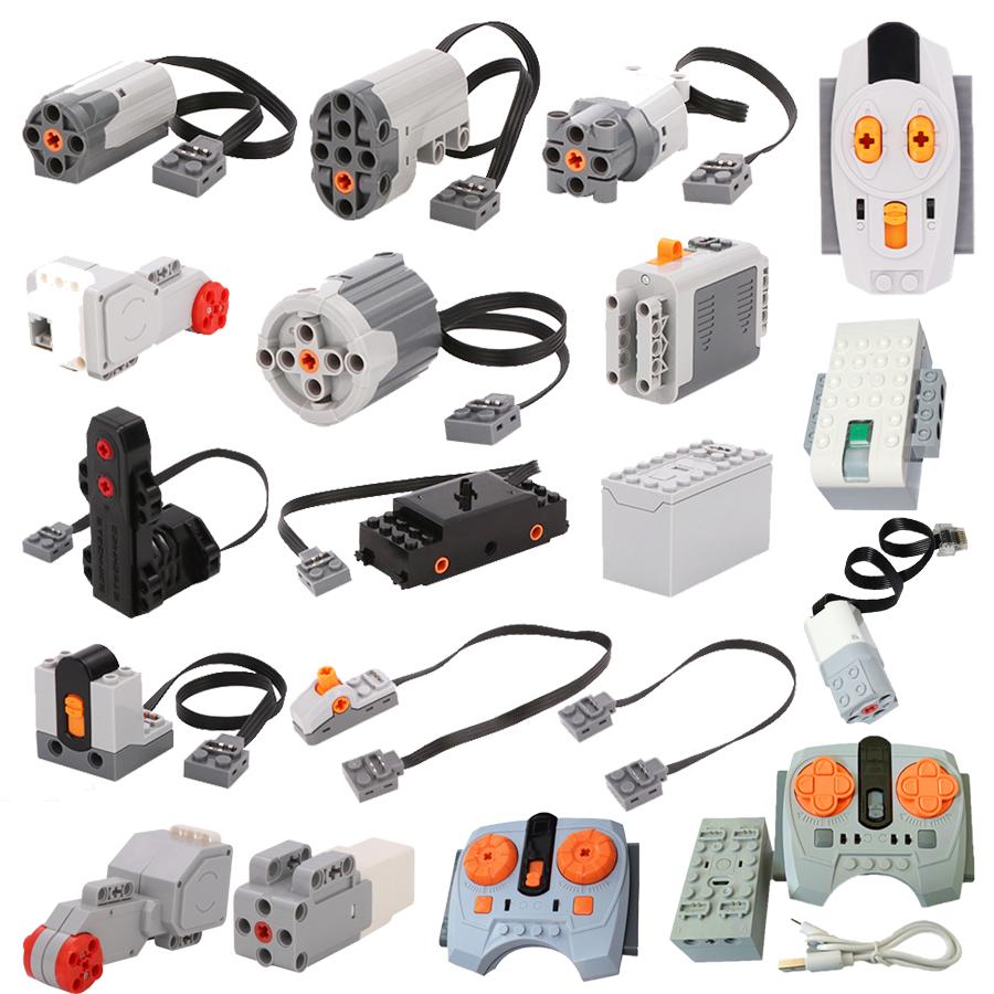 Power Functions Baustein Technische Motorteile Multi PF Werkzeug Kompatibel 8293 8883 Auto Zug M L XL Servomotor Steine Spielzeug