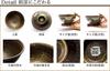 Traditional Honpo Kutani Ware Couple Bowl Moon Viewing Rabbit Pair with Gold Leaf Golden Wedding Wedding Gift Set Gift Wedding Anniversary Rice Bowl