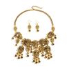 Skeleton Jewelry Gothic Collection With Pendant And Drop Earrings For Night Events Out