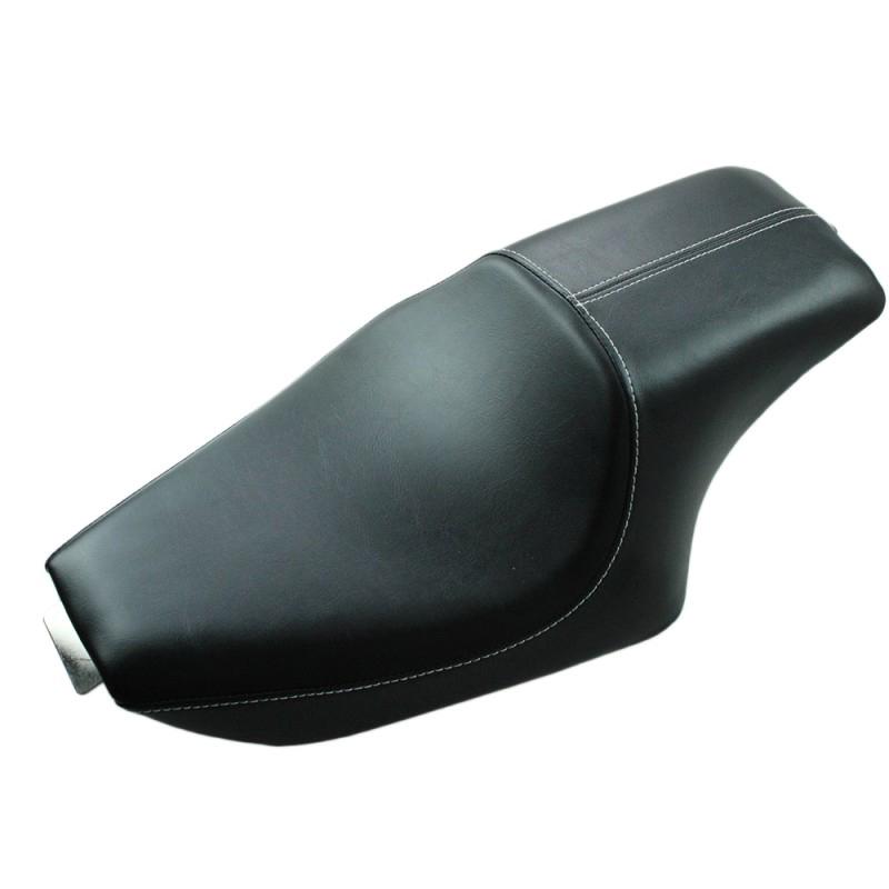 Motorcycle Black Leather Two Up Driver Front Rear Passenger Seat For Harley Sportster XL Iron 883 1200 48 Forty-eight 2004-2016