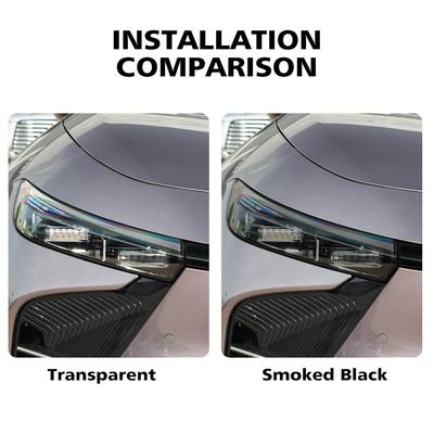 For Exeed EXLANTIX ES 2026-2026 Smoke Black High-Gloss Pre-Cut TPU Headlight Protective Film PPF Anti-Scratch Vinyl Wrap Cover