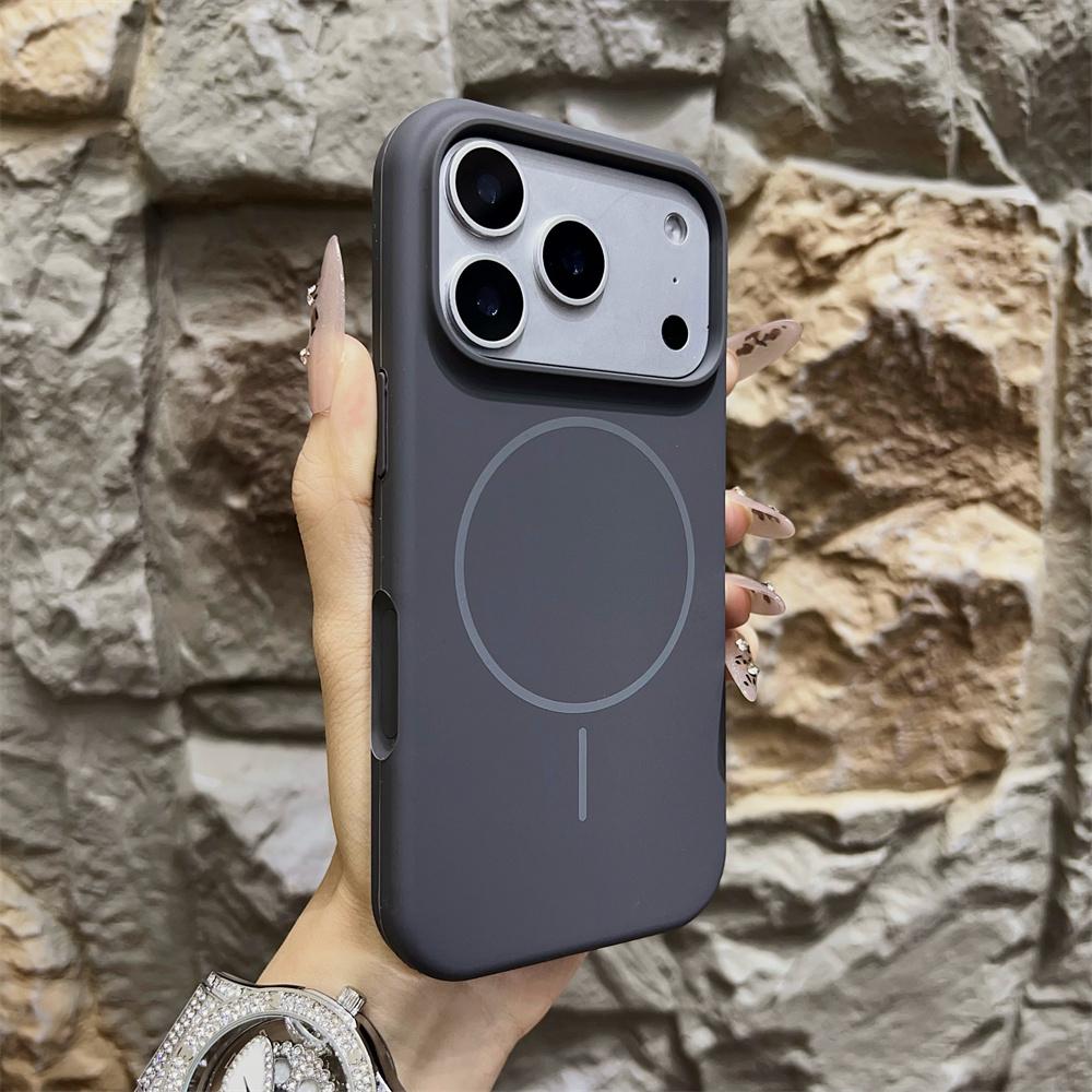 Luxury Liquid Silicone for Magsafe Magnetic Phone Case For iPhone 17 Pro Max Air Wireless Charging Skin Smooth Cover for 17 Pro