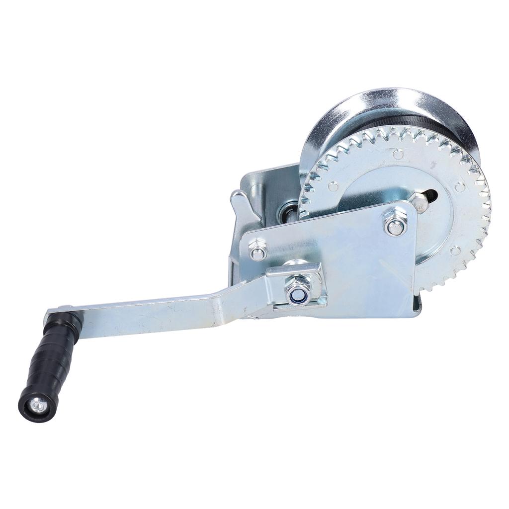 Wytrzymała wciągarka 1000LBS z paskiem 6M Korba ręczna Linka przekładni Ręczna wciągarka przyczepy