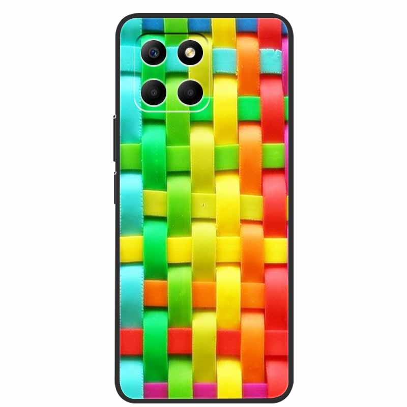 Für Honor 70 Lite Hülle Weiches TPU Silikon Bemalte Katze Schwarze Rückabdeckungen Für Huawei Honor70 Lite RBN-NX1 Hüllen Honor 70Lite 5G Tasche