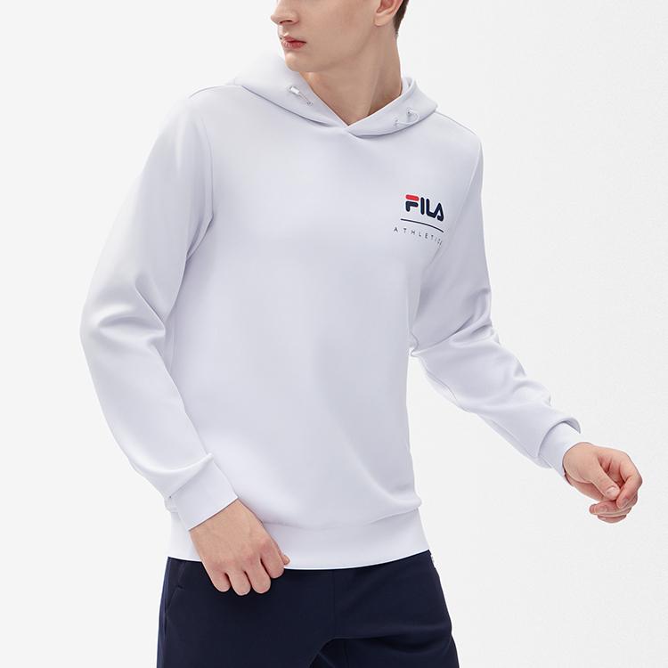 New FILA Athletics Sweatshirts Men's Cool Stone White A11M241218FWT