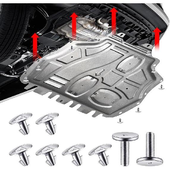 14PCS Engine Splash Shield Hardware Kit, Lower Cover Pin Screws And Clips, 90674-TY2-A01 90105-TBA-A00