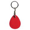 Customized leather water drop small card cover, keychain protective cover, elevator card cover ins community access card cover, customized oem.