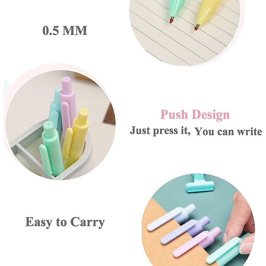 10 Pcs/Set Kawaii Candy Colored Gel Pen Creative Macron Color Series Student Writing School Office Supply Stationery