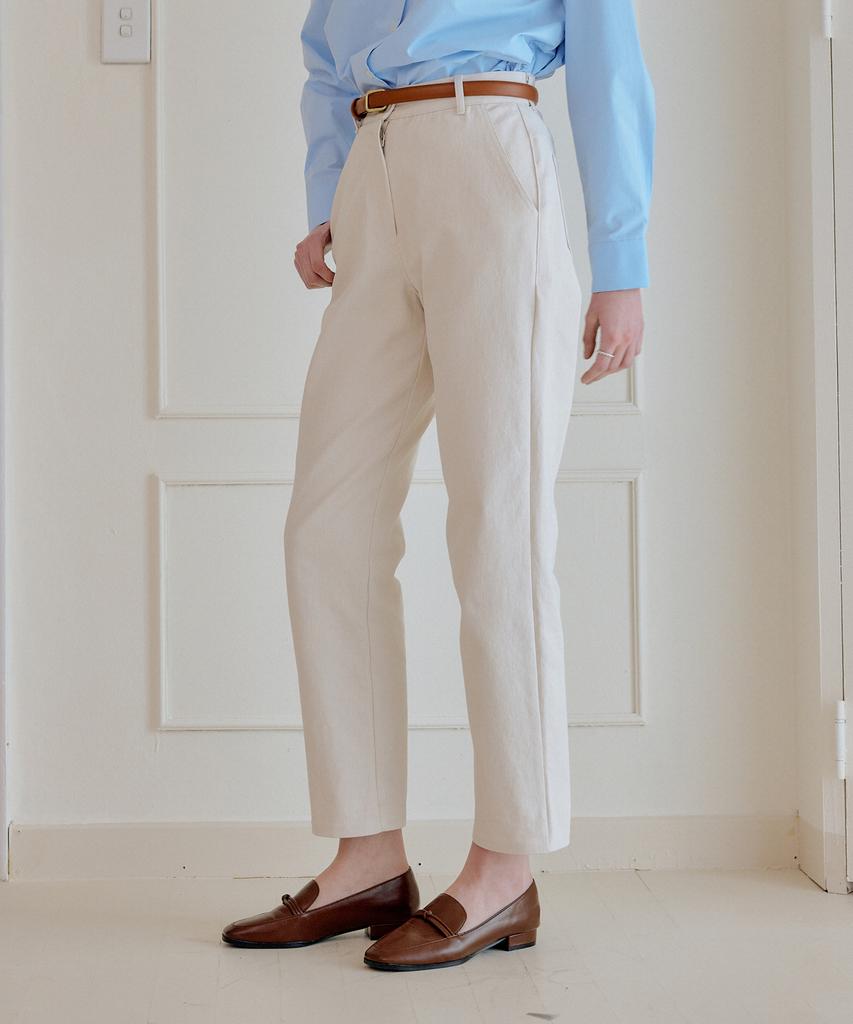 Yeoppe Cotton Crop Pants_Ivory