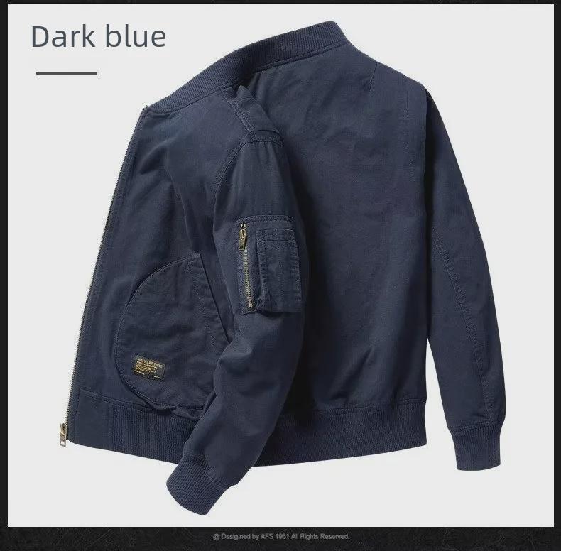 Unisex Retro Japans Pilotjack - Lichtgewicht Katoenen Baseballjas voor Lente, Herfst en Winter