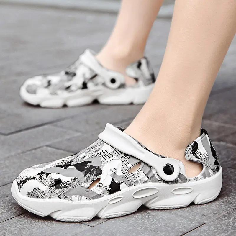 Fashion Ultralight Shoes for Men Rubber Hole Comfortable Luxury 2025 Adult Stylish Original Casual New Summer Low Price Sale Man Sandals