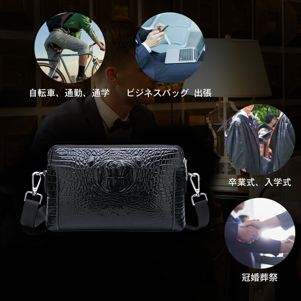 Leather Second Bag for Mini Shoulder Shoulder Body Chest Crossbody Wedding Ceremonial Bag for 8816 [Whatna] Men, 3-way Clutch, Handbag, Bag, Bag, Bag,