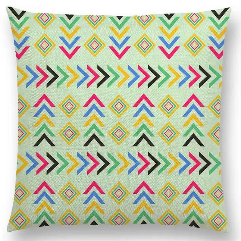 Newest Floral Sofa Pillow Case Geometric Landscape Tropical Joy Mandala Flowers Squares Arrow Cushion Cover