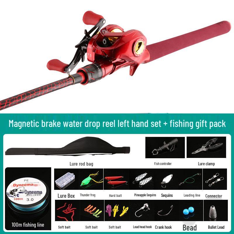 XH Lightweight Thunder Strong Heavy Black Bass Single Long-Cast Fishing Rod Set