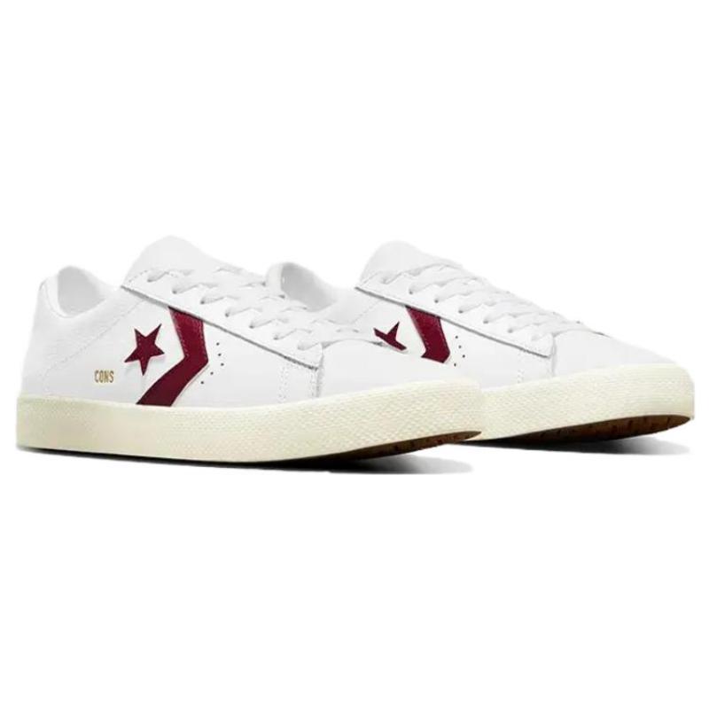 Converse Cons PL Vulc Pro Comfortable & Versatile Shock-Absorbing Abrasion Resistant Low-Top Board Shoes Unisex White